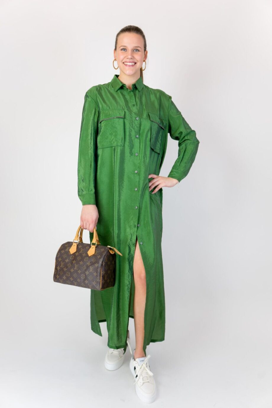 Fabiana Filippi green dress front