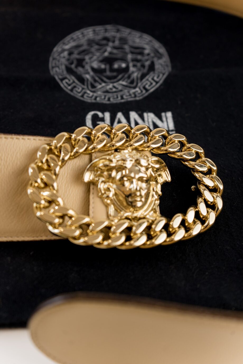 Versace Beige Belt detail