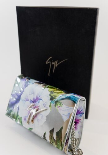 Giuseppe Zanotti Silver/Flower bag box