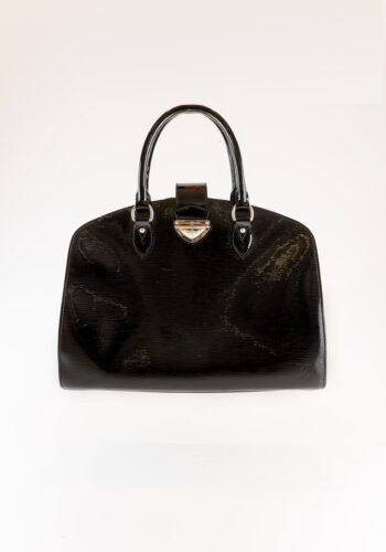 Louis Vuitton Black Patent Leather Bag front