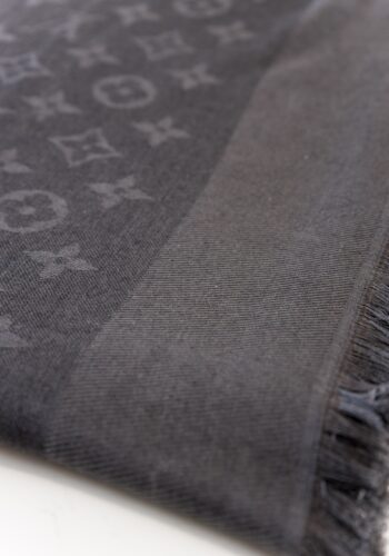 Louis Vuitton black monogram scarf