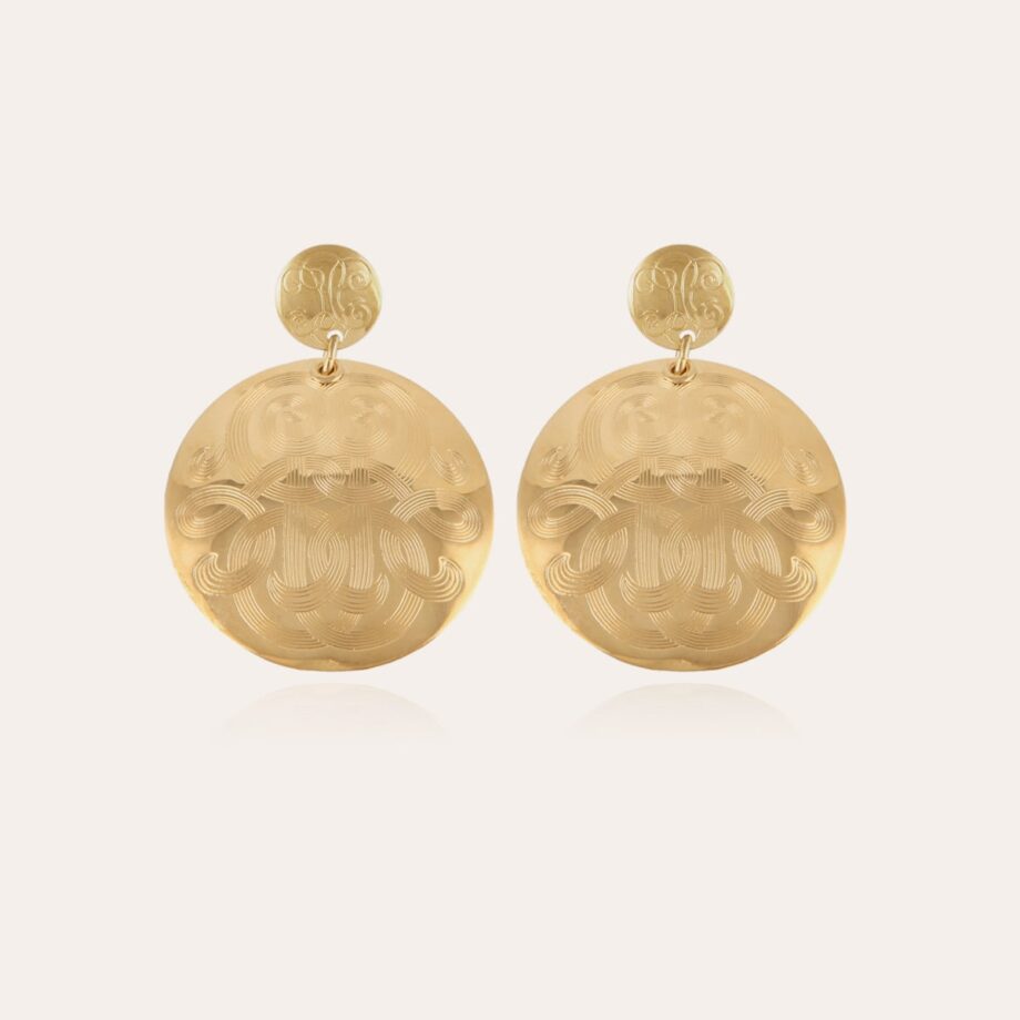 Gas Bijoux Diva earrings large size gold two