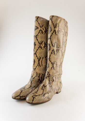 Pre-Loved python boots front